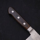 Santoku Silver Steel #3 Nashiji Western Handle 180mm (7”)-[Musashi]-[Japanese-Kitchen-Knives]