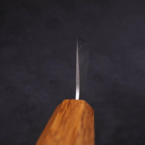Santoku Silver Steel #3 Nashiji Yaki Urushi Handle 165mm (6.5”)-[Musashi]-[Japanese-Kitchen-Knives]