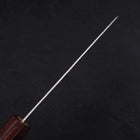 Santoku Silver Steel #3 Nashiji Zelkova Handle 165mm-[Musashi]-[Japanese-Kitchen-Knives]