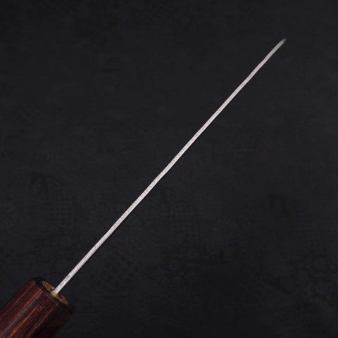 Santoku Silver Steel #3 Nashiji Zelkova Handle 165mm-[Musashi]-[Japanese-Kitchen-Knives]