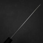 Santoku Silver Steel #3 Polished Buffalo Ebony Handle 165mm-[Musashi]-[Japanese-Kitchen-Knives]