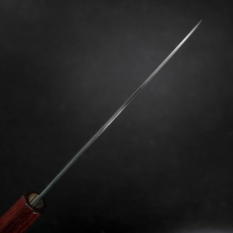 Santoku Silver Steel #3 Polished Walnut Handle 165mm-[Musashi]-[Japanese-Kitchen-Knives]