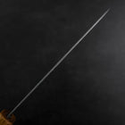Santoku Silver Steel #3 Tsuchime Damascus Oak Handle 170mm-[Musashi]-[Japanese-Kitchen-Knives]