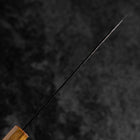 Santoku Stainless Clad AUS-8 Kurouchi Tsuchime Yaki Urushi Handle 170mm-[Musashi]-[Japanese-Kitchen-Knives]