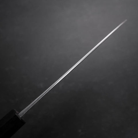 Santoku Stainless Clad Blue Steel #2 Kurouchi Walnut Handle 165mm (6.5”)-[Musashi]-[Japanese-Kitchen-Knives]