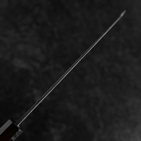 Santoku Stainless Clad Blue Super Kurouchi Green Urushi Handle 165mm (6.5”)-[Musashi]-[Japanese-Kitchen-Knives]