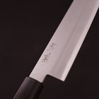 Santoku Stainless Clad Blue Super Polished Rosewood Handle 165mm-[Musashi]-[Japanese-Kitchen-Knives]