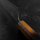 Santoku Sweden Stainless Steel Mirror Nashiji Washi Damascus Yaki Urushi Handle 165mm (6.5”)-[Musashi]-[Japanese-Kitchen-Knives]