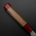 Santoku Sweden Stainless Steel Nashiji Washi Damascus Walnut Handle 165mm (6.5”)-[Musashi]-[Japanese-Kitchen-Knives]