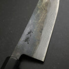 Santoku V-Toku 2 Kurouchi Damascus Buffalo Ebony Handle 165mm-[Musashi]-[Japanese-Kitchen-Knives]
