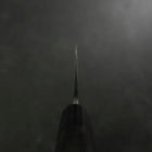 Santoku V-Toku 2 Kurouchi Damascus Buffalo Ebony Handle 165mm-[Musashi]-[Japanese-Kitchen-Knives]