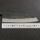 Santoku V-Toku 2 Kurouchi Damascus Buffalo Ebony Handle 165mm-[Musashi]-[Japanese-Kitchen-Knives]