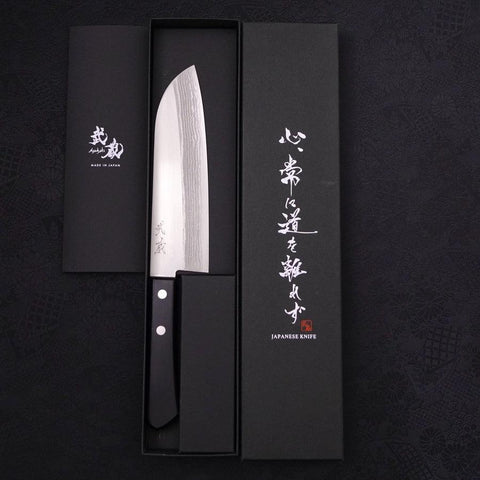 Santoku VG-1 Damascus Western Handle 170mm-[Musashi]-[Japanese-Kitchen-Knives]
