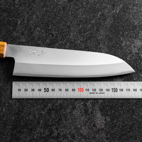 Santoku VG-1 Kasumi Oak Handle 180mm-[Musashi]-[Japanese-Kitchen-Knives]