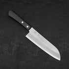 Santoku VG-1 Polished Western Black Handle 170mm (Tsuba Nashi)-[Musashi]-[Japanese-Kitchen-Knives]