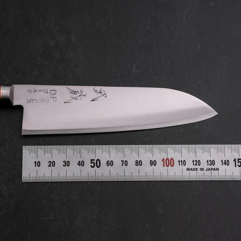 Santoku VG-1 Polished Western Copper Inlay Handle 135mm-[Musashi]-[Japanese-Kitchen-Knives]