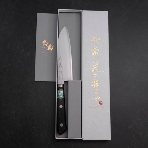Santoku VG-1 Polished Western Copper Inlay Handle 135mm-[Musashi]-[Japanese-Kitchen-Knives]