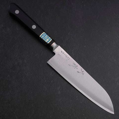 Santoku VG-1 Polished Western Copper Inlay Handle 135mm-[Musashi]-[Japanese-Kitchen-Knives]