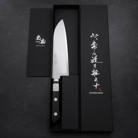Santoku VG-1 Polished Western Copper Inlay Handle 165mm-[Musashi]-[Japanese-Kitchen-Knives]