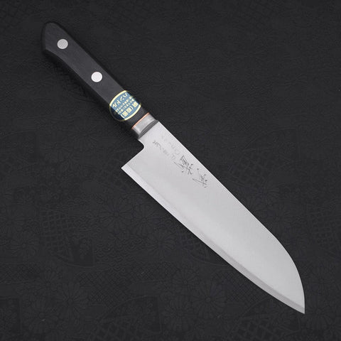 Santoku VG-1 Polished Western Copper Inlay Handle 165mm-[Musashi]-[Japanese-Kitchen-Knives]