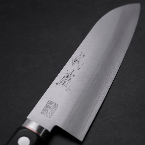 Santoku VG-1 Polished Western Copper Inlay Handle 170mm-[Musashi]-[Japanese-Kitchen-Knives]