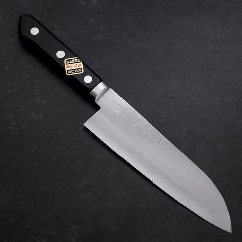 Santoku VG-1 Polished Western Copper Inlay Handle 170mm-[Musashi]-[Japanese-Kitchen-Knives]