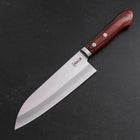 Santoku VG-1 Polished Western Mahogany Handle 165mm-[Musashi]-[Japanese-Kitchen-Knives]