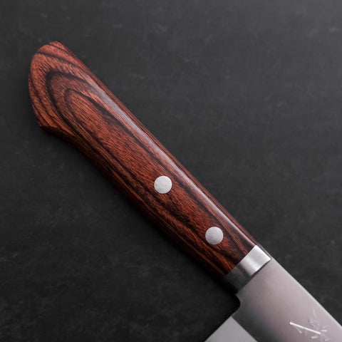 Santoku VG-1 Polished Western Mahogany Handle 165mm-[Musashi]-[Japanese-Kitchen-Knives]