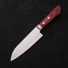 Santoku VG-1 Tsuchime Damascus Western Red Handle 130mm-[Musashi]-[Japanese-Kitchen-Knives]