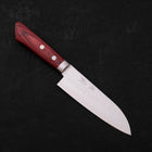 Santoku VG-1 Tsuchime Damascus Western Red Handle 130mm-[Musashi]-[Japanese-Kitchen-Knives]