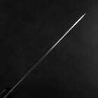 Santoku VG-1 Tsuchime Western Brown Mahogany Handle 130mm (Tsuba Nashi)-[Musashi]-[Japanese-Kitchen-Knives]