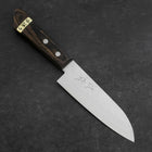 Santoku VG-1 Tsuchime Western Brown Mahogany Handle 130mm (Tsuba Nashi)-[Musashi]-[Japanese-Kitchen-Knives]