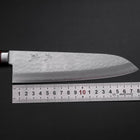 Santoku VG-1 Tsuchime Western Mahogany Handle 180mm (7”)-[Musashi]-[Japanese-Kitchen-Knives]