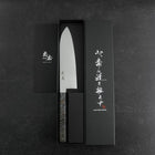 Santoku VG-10 Damascus Gray Birch Handle 180mm (7”)-[Musashi]-[Japanese-Kitchen-Knives]