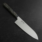 Santoku VG-10 Damascus Gray Birch Handle 180mm (7”)-[Musashi]-[Japanese-Kitchen-Knives]