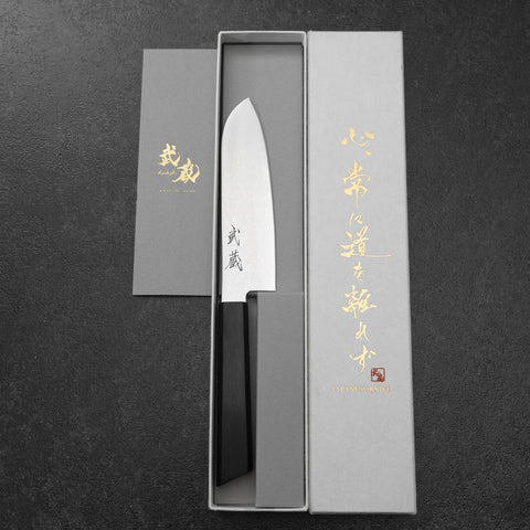 Santoku VG-10 Damascus Pakka Handle 130mm-[Musashi]-[Japanese-Kitchen-Knives]