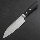 Santoku VG-10 Damascus Western Black Handle 135mm-[Musashi]-[Japanese-Kitchen-Knives]