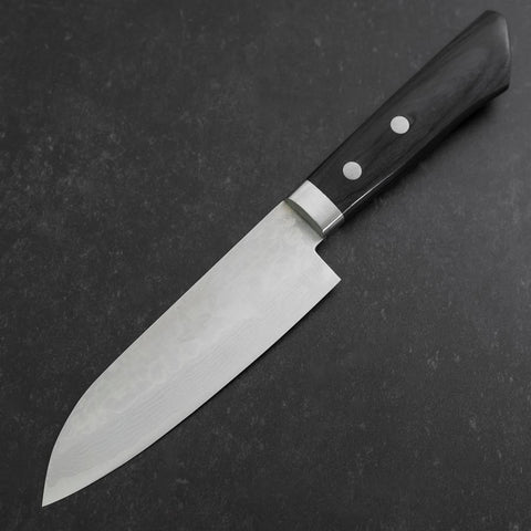 Santoku VG-10 Damascus Western Black Handle 135mm-[Musashi]-[Japanese-Kitchen-Knives]