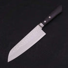 Santoku VG-10 Damascus Western Black Handle 170mm (6.7”)-[Musashi]-[Japanese-Kitchen-Knives]