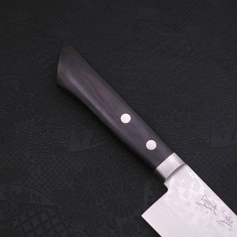 Santoku VG-10 Damascus Western Black Handle 170mm (6.7”)-[Musashi]-[Japanese-Kitchen-Knives]