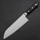 Santoku VG-10 Damascus Western Black Handle 170mm-[Musashi]-[Japanese-Kitchen-Knives]