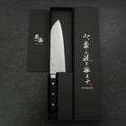 Santoku VG-10 Damascus Western Black Handle 170mm-[Musashi]-[Japanese-Kitchen-Knives]