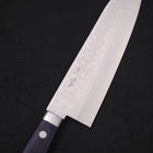Santoku VG-10 Damascus Western Dark Blue Handle 170mm-[Musashi]-[Japanese-Kitchen-Knives]