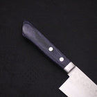 Santoku VG-10 Damascus Western Dark Blue Handle 170mm-[Musashi]-[Japanese-Kitchen-Knives]