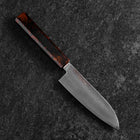 Santoku VG-10 Damascus Yamanaka Black Urushi Handle 130mm (5.1”)-[Musashi]-[Japanese-Kitchen-Knives]
