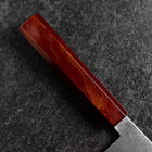 Santoku VG-10 Damascus Yamanaka Red Urushi Handle 165mm (6.5”)-[Musashi]-[Japanese-Kitchen-Knives]