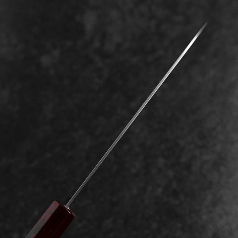 Santoku VG-10 Damascus Yamanaka Red Urushi Handle 165mm (6.5”)-[Musashi]-[Japanese-Kitchen-Knives]