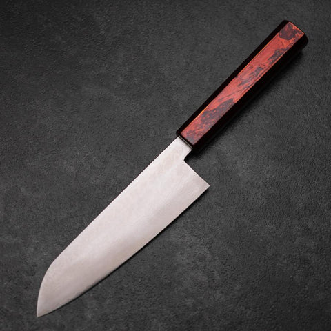 Santoku VG-10 Damasco Yamanaka Manico Urushi Nero 165mm