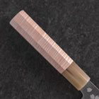 Santoku VG-10 Polished Sakura Buffalo Light Pink Maple Handle 175mm (6.8”)-[Musashi]-[Japanese-Kitchen-Knives]
