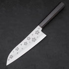 Santoku VG-10 Polished Sakura Ebony Handle 175mm (6.8”)-[Musashi]-[Japanese-Kitchen-Knives]